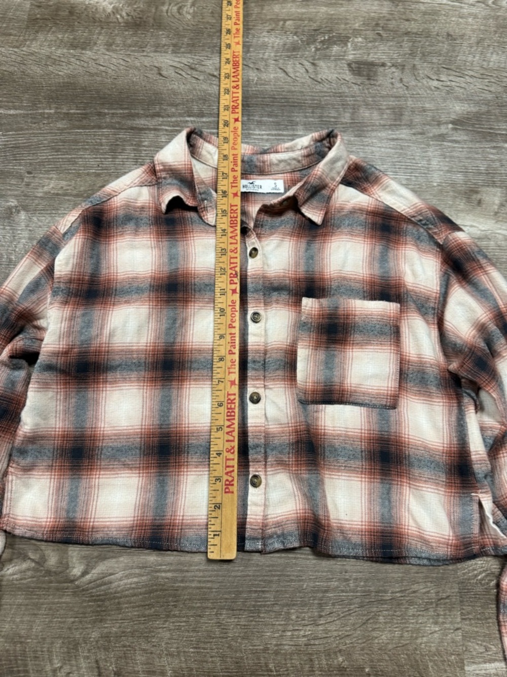 Hollister Plaid Button Front Shirt Size Small - Picture 5 of 8